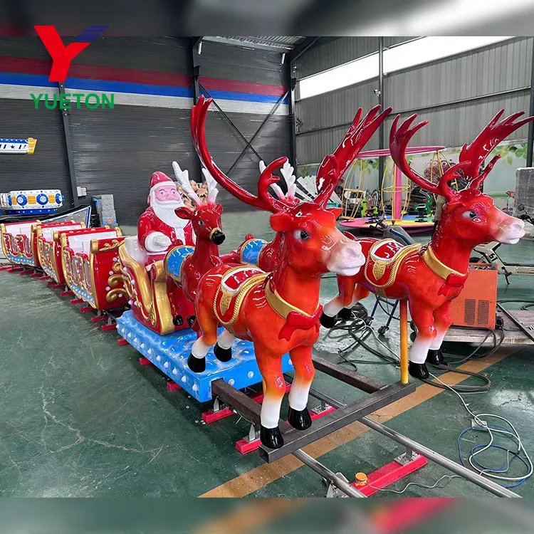 Parc d'attractions certifié CE Carnaval Thème de Noël Train électrique pour les enfants