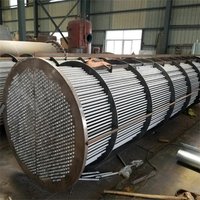 Échangeur de chaleur à coque et à tubes en acier inoxydable sanitaire SS316L, faisceau de tubes fixe pour le refroidissement des produits alimentaires et des boissons
