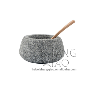 <span class=keywords><strong>Molcajete</strong></span> para <span class=keywords><strong>Guacamole</strong></span> de Granito de 8 Pulgadas <span class=keywords><strong>con</strong></span> Dos Tazones para Salsas - Product Image 5