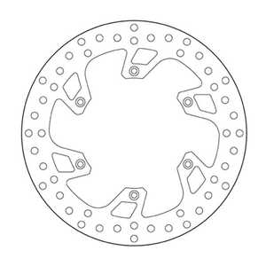 Per Brembo Serie Oro disco freno anteriore per Gas EC 300 21-25 - Product Image 1