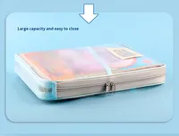 Bolsa Transparente para Documentos A4 de PVC con Cierre |   Carpeta Transparente Impermeable para Archivos, para Oficina y Escuela |   Logotipo Personalizado al por Mayor