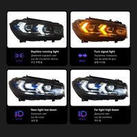Feux LED pour BMW X5 F15 2014-2018, ensemble de phares LED, mise à niveau avec lentille de projecteur LED, DRL, clignotants séquentiels