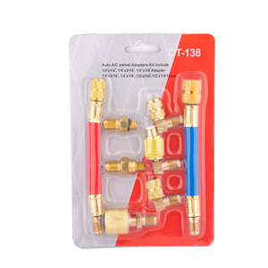 Connecteur de raccordement de climatisation 1/4 pouce à 1/2 pouce et 1/8 pouce, outil de réfrigération en laiton pour réfrigérateur et climatiseur de voiture - Product Image 3