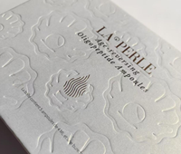 Boîte rigide de style livre gaufrée en gros avec insert en mousse EVA pour emballage cosmétique de luxe