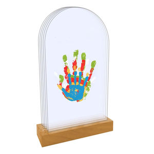 Cadre photo familial avec <span class=keywords><strong>empreinte</strong></span> <span class=keywords><strong>de</strong></span> <span class=keywords><strong>main</strong></span>, cadeau commémoratif, logo personnalisé, base en bois massif, imperméable, style rustique, <span class=keywords><strong>empreinte</strong></span> <span class=keywords><strong>de</strong></span> <span class=keywords><strong>main</strong></span> <span class=keywords><strong>de</strong></span> palmier, table - Product Image 1