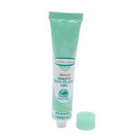 Tube cosmétique en plastique flexible transparent sans BPA, écologique, pour crème solaire et masque facial, 15 ml, avec estampage à chaud, couleur personnalisée