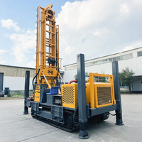 Pompe de forage rotative sur chenilles JDT JDQZ-1000, moteur diesel Cummins, tout-terrain, pour puits d'eau, certifiée CE, profondeur maximale 1000 m