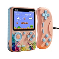 Consolas de Videojuegos, 500 Juegos Retro en 1, Salida AV, Dos Controles, Batería Recargable, Consola Portátil para Niños, Regalo
