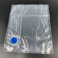 Sac à bavoir dans une boîte de jus de vin 1L2L3L5L Sac transparent avec logo personnalisé Sac en plastique avec bec verseur