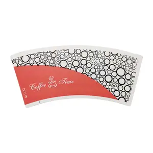 150gsm - 350gsm china Factory Supplier PE Coated Paper Fan Single/Double Side Print for Beverage Cups