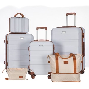 6-teiliges ABS-Luxus-Reisekoffer-Set 7/12/16/20/24/28 Zoll – Modische Taschen mit Exklusivem Design, Langlebig und im Heißen Verkauf – Für Damen-Schönheit - Product Image 6