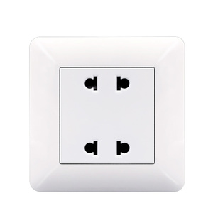 สวิตช์เปิด/ปิดผนังไฟฟ้าอเนกประสงค์มาตรฐาน EU US AU สีขาว220V 10A 2Gang - Product Image 5