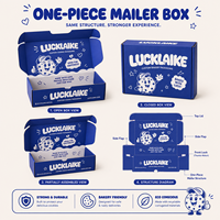 Boîte d'emballage pour biscuits en carton ondulé imprimée en couleur, recyclable, avec logo personnalisé et forme adaptable