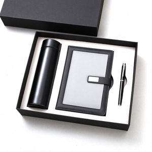 2025 Newest Best Business Sets Official <b>Pen</b> and Notebook Packaging Vip Company Stainless Steel Customer Corporate Gift Set - Product Image 1