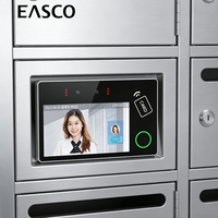 Machine de contrôle d'accès biométrique 5 pouces avec reconnaissance faciale, empreinte digitale et lecture de carte pour casiers