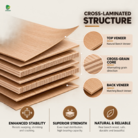 Contreplaqué en placage de chêne naturel 18 mm 1220x2440 mm E0, contreplaqué en placage de bois dur pour la décoration intérieure des armoires de cuisine