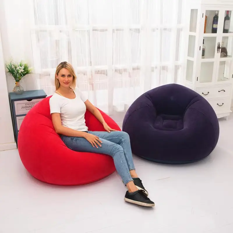 Inflatable Corner Sofa Bag Leisure Furniture Balcony Bedroom Living Room Outdoor Inflatable Foldable Waterproof Bean Bag Chair