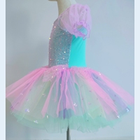 Filles enfants coloré princesse robe scène Dancewear fête Costume Performance porter Ballet Tutu Costume