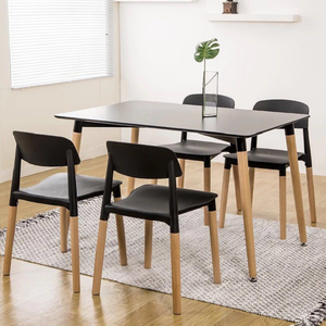 Cucina sedia impibile bile progettata sedia in plastic con <span class=keywords><strong>gamba</strong></span> in legno sedia for mobili da sala da pranzo - Product Image 2