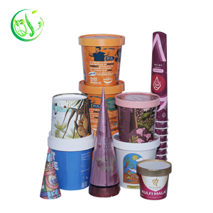 Tùy chỉnh in ấn <span class=keywords><strong>Ice</strong></span> <span class=keywords><strong>Cream</strong></span> cup đông lạnh cốc sữa chua kem cốc giấy - Product Image 4