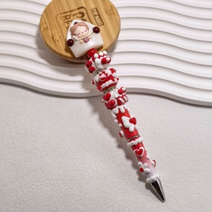 <span class=keywords><strong>Stylo</strong></span> à bille perlé DIY fait main avec perles aléatoires et peintes à la main, fournitures de perlage, boîte surprise mignonne, vente en gros - Product Image 2