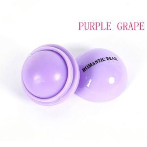 Baume à lèvres en forme de mini-boule ronde à la saveur vanille avec logo personnalisé pour les activités promotionnelles - Product Image 2