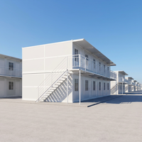 Maison conteneur pliable moderne TOPPRE, maison préfabriquée mobile portable avec structure en acier pour construction temporaire