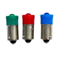 Ampoule LED à baïonnette BA9S AC/DC 110-130V Rouge Jaune Bleu Vert Blanc pour instruments, équipements, boutons, indicateurs et signaux