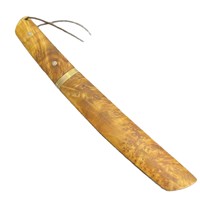 Couteau d'extérieur en acier Damas avec fourreau en bois, pour la découpe de viande, collectionnable, tranchant, outil de camping EDC, vente en gros OEM, ensemble avec logo personnalisé