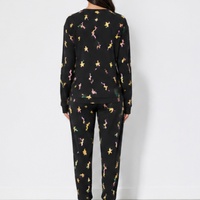 Ensembles de pyjamas 2 pièces pour femme, ensemble pantalon à manches longues, vêtements de maison en coton pour l'automne et l'hiver, vêtements de nuit chauds, vêtements de nuit thermiques pour femmes