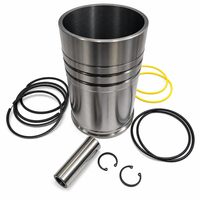 Kit de quatre pièces pour moteur diesel monocylindre refroidi par eau Mingyu Farm : chemises de cylindre, pistons, segments de piston et axe de piston