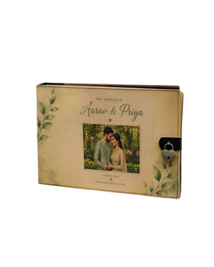 Livre de mariage personnalisé, album photo sur mesure, scrapbook, alternative rustique au livre d'or de mariage, livre souvenir pour couples - Product Image 4