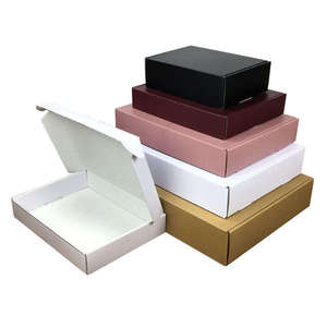Caja de Envío de Cartón Corrugado Kraft Marrón, Personalizada, Reciclada, con Laminado Mate, Impresión en Relieve - Product Image 1