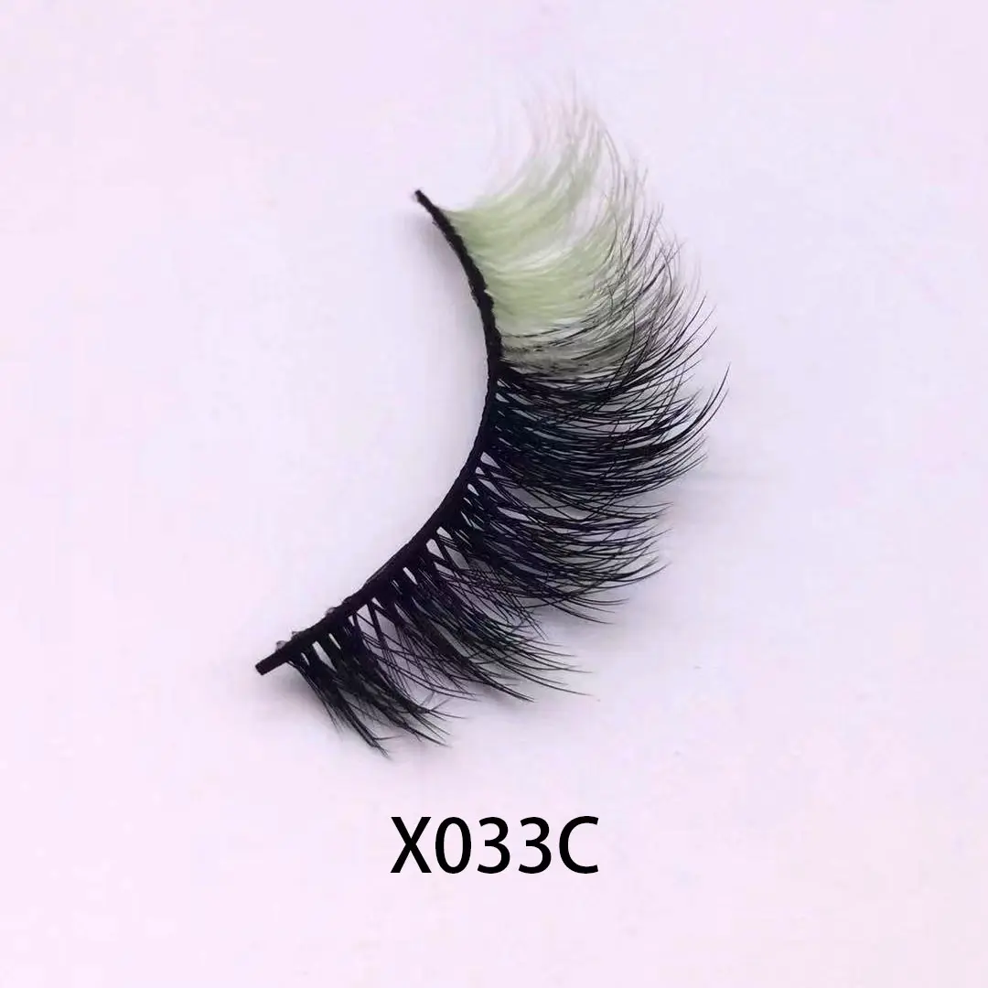 Party Eyelashes New Makeup Mink Trend Colorful Lashes Strips Faux Mink Colored Lashes