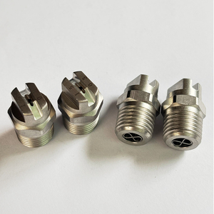 Ugello a spruzzo piatto in acciaio inossidabile Washjet <span class=keywords><strong>MEG</strong></span> 1/8 1/4 BSPT NPT, punta ad alta pressione per idropulitrice - Product Image 4