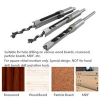 Foret à mortaiser carré TGS, burin creux pour le perçage de trous dans le bois, le bois de rose, le panneau de particules et le MDF