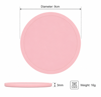 Sous-verre en silicone résistant à la chaleur, écologique, style bohème (jusqu'à 230°C) - Protection de table durable de 9 cm pour tasses à café chaudes et vapeur