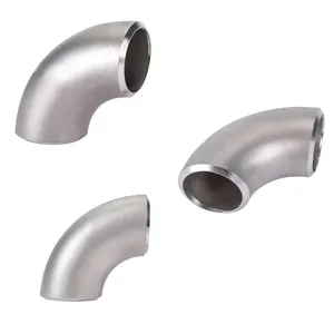 Sanitary Stainless Steel Elbow Fittings 304 316 90 Degrees Seamless Elbow Fittings
