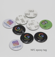Étiquette NFC en époxy 13,56 MHz NTAG213, durable et étanche, pour hôtels, équipements industriels et publicité extérieure