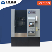 Tour à métaux vertical CNC VTC70, tourelle à quatre stations fiable pour des tâches de tournage par lots efficaces