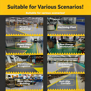 Dalles de sol industrielles en PVC durables de 7 mm, à emboîtement par clic, extra-épaisses et très résistantes pour atelier et <span class=keywords><strong>garage</strong></span> - Product Image 5