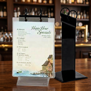 Exhibidor de Menús Acrílico para Mostrador, Soporte de Menús para Mesa, para Restaurante y Cafetería - Product Image 3