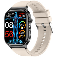 Reloj Inteligente Tk18 con Pantalla TFT, Resistente al Agua, Monitoreo de Temperatura Corporal, Contesta Llamadas, Deportes, Fitness, para Hombre, Aleación de Aluminio