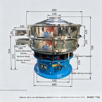 Präzisions-Rotationsvibrationssieb für Teeblatt-Siebung und -Klassifizierung
