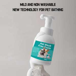 Espuma de Limpieza en Seco para Mascotas, Descontaminación para <span class=keywords><strong>Perros</strong></span> y Gatos, Lavado Corporal sin Enjuague, 300 ml, Plástico - Product Image 4