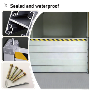 Pannello Barriera Anti-Alluvione in Alluminio Argento a Basso Prezzo Salvavita Capacità di Carico 1150 lb - Product Image 1