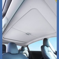 Pare-soleil amélioré WenQi pour Tesla Model 3, version télescopique en PVC, protection solaire pour toit ouvrant, isolation thermique