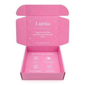 Cajas de Cartón Corrugado Impresas para Envasado de Cosméticos y Aceites Esenciales, Reciclables, Forma Oblonga, Laminación Brillante, Personalizadas - Product Image 1