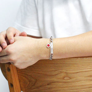 <span class=keywords><strong>Type</strong></span> <span class=keywords><strong>2</strong></span> Diabète Urgence Bracelet Médical Rouge Caducée Symbole 25cm Amateurs de Plein Air Identification Médicale Bijoux 51692 - Product Image 3
