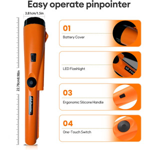 Metal Detector Portatile ad Alta Sensibilità a 360 Gradi con Grado di Protezione IP54 Personalizzabile per Oro, Monete, Gioielli in Argento e Attività Minerarie - Product Image 3